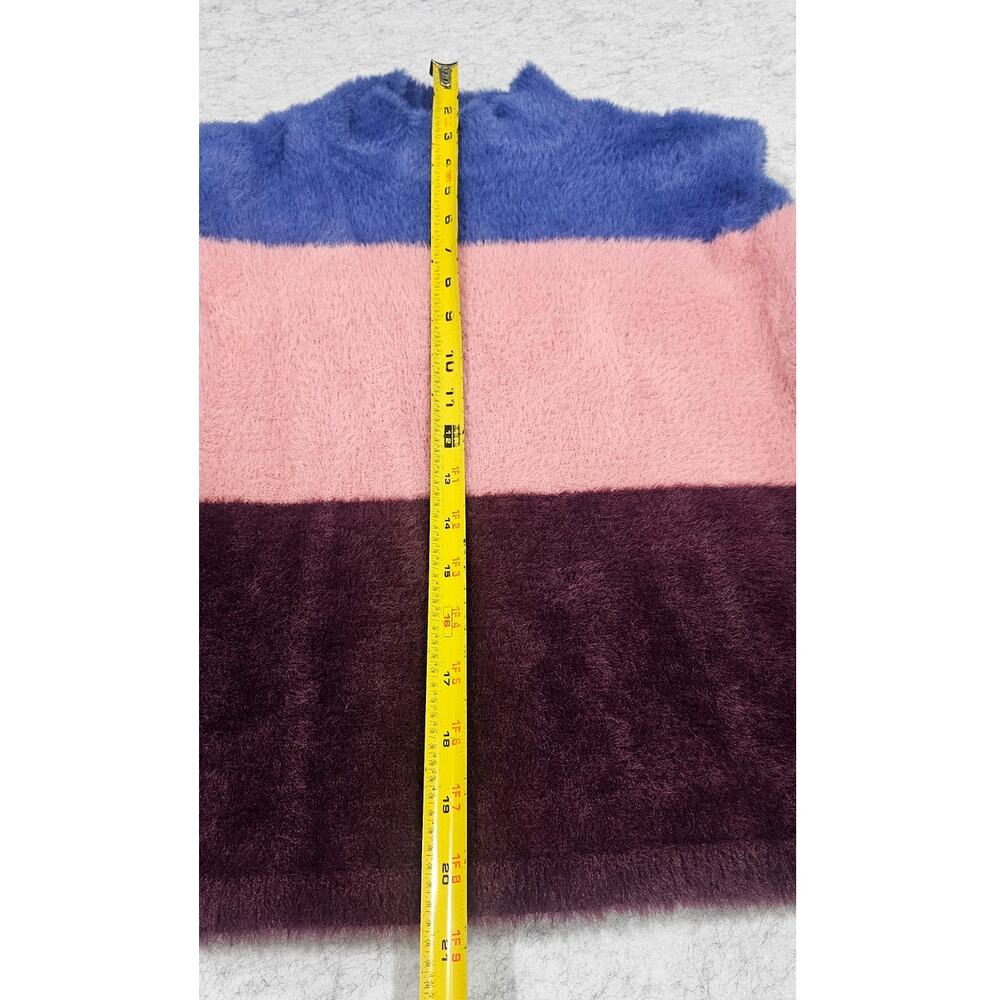 Maeve Colorblock Eyelash Sweater Top Vest, Sleeveless, Fuzzy, Soft, Sz XS - Picture 9 of 9